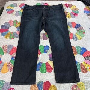 Lucky Brand 48x34 Dark Stretch Denim 410 Athletic Slim Mens Jeans